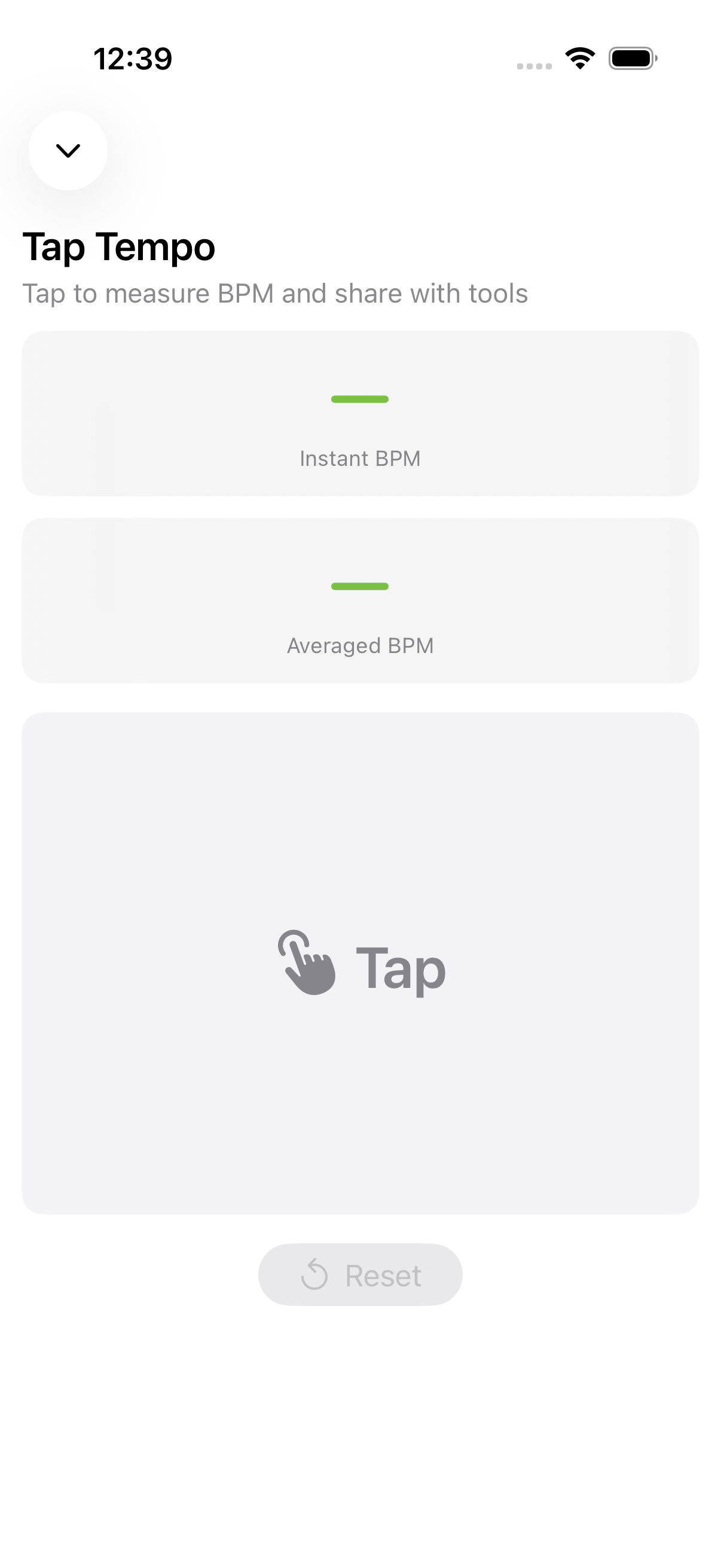 Metric iOS on iPhone